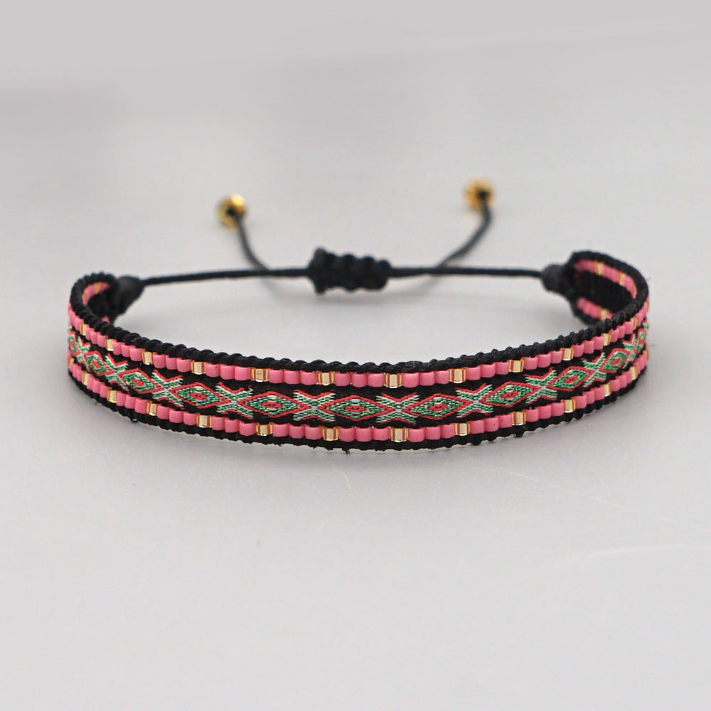 Venta al por mayor de joyas Bohemian Rainbow Miyuki Beads Bracelet